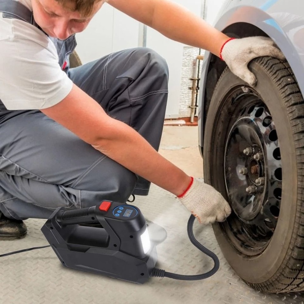 Portable Air Compressor Tire Inflator For Cars And Bikes Air Pump Ideal For Tires Balls And More 2