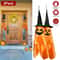 Pumpkin Wizard Hat Halloween Hanging Ornaments Home Garden Party Decor Polyester Material 4