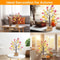 Lighted Maple Tree Warm White LED Beads Artificial Fall Tree For Thanksgiving Autumn Home Decor 4