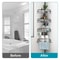 Black Shower Rack Caddy Shelves Floor Standing Bathroom Storage Adjustable Corner Storage Holder 7