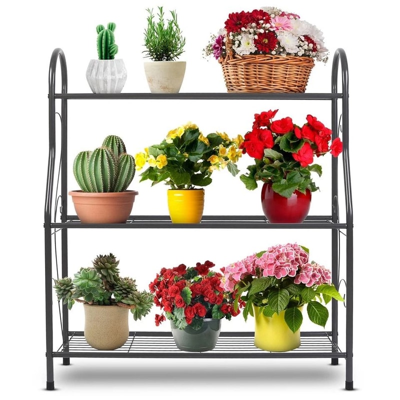 Planter Stand Flower Pot Organizer Utility Storage Rack Decorative Plant Display Shelf For Living R 3