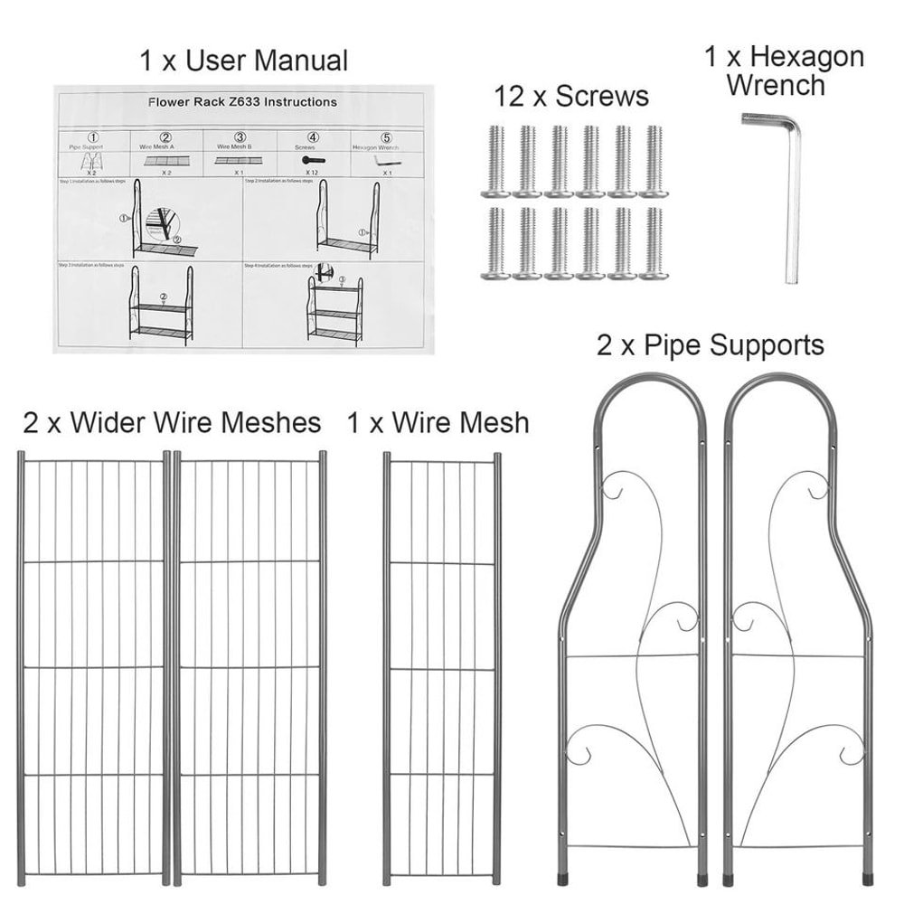 Planter Stand Flower Pot Organizer Utility Storage Rack Decorative Plant Display Shelf For Living R 7