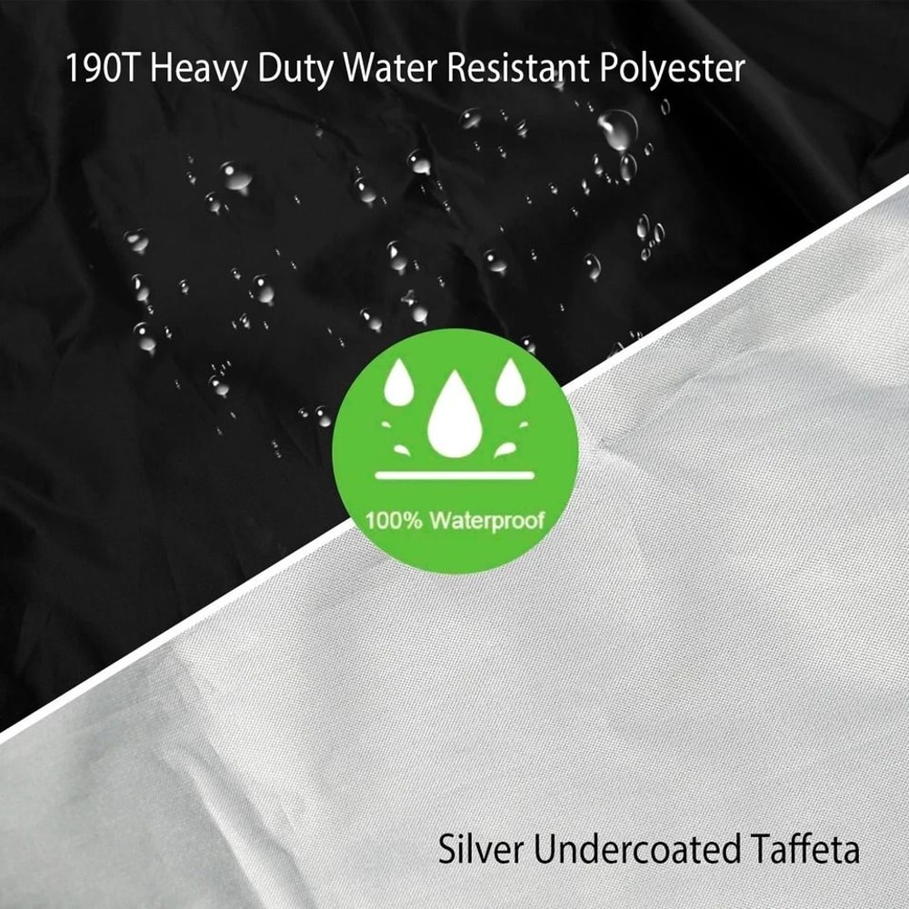 Waterproof Patio Round Furniture Cover Windproof Table Chair Set Covers Portable Outdoor Protection 10