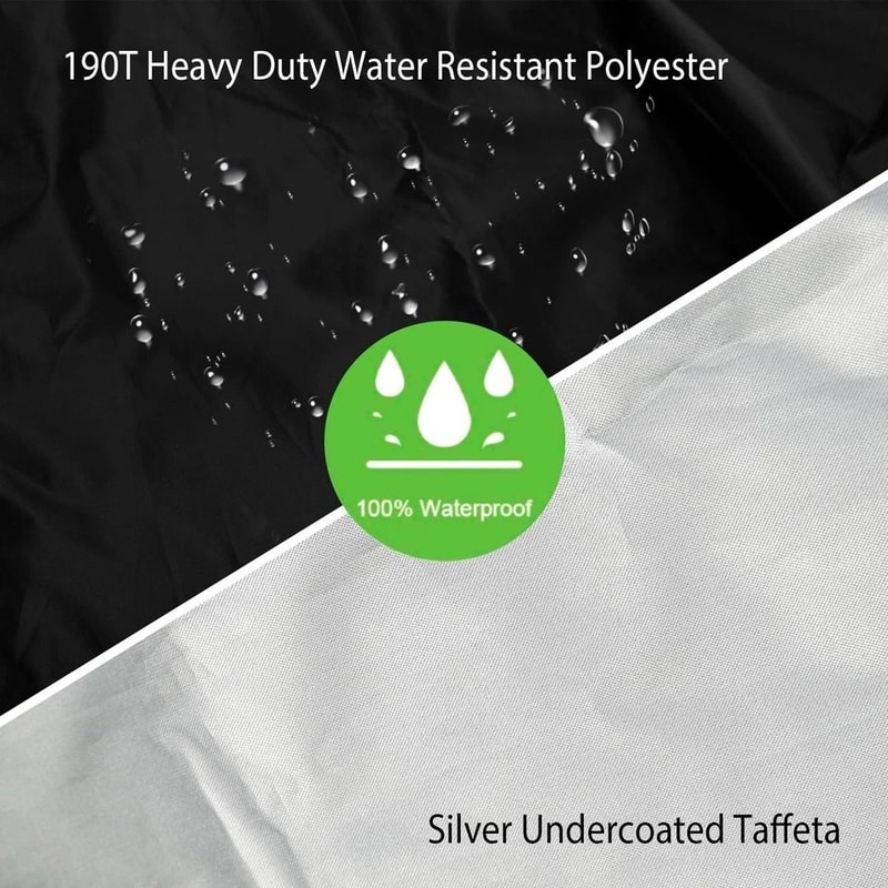 Waterproof Patio Round Furniture Cover Windproof Table Chair Set Covers Portable Outdoor Protection 10