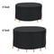 Waterproof Patio Round Furniture Cover Windproof Table Chair Set Covers Portable Outdoor Protection 11
