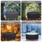 Waterproof Patio Round Furniture Cover Windproof Table Chair Set Covers Portable Outdoor Protection 7