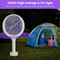 Bug Zapper Mosquito Swatter Rotating Electric Bug Racket Safe Rechargeable Electric Zapper For Mosq 10