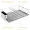 Stainless Steel Kitchen Dish Drying Rack Over Sink Drainer Holder With Removable Drainboard For Qui 6