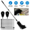 Extendable Gutter Cleaning Brush Telescoping Handle Rain Gutter Cleaner With AntiSlip Gloves 1
