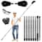 Extendable Gutter Cleaning Brush Telescoping Handle Rain Gutter Cleaner With AntiSlip Gloves 2