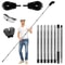 Extendable Gutter Cleaning Brush Telescoping Handle Rain Gutter Cleaner With AntiSlip Gloves 2