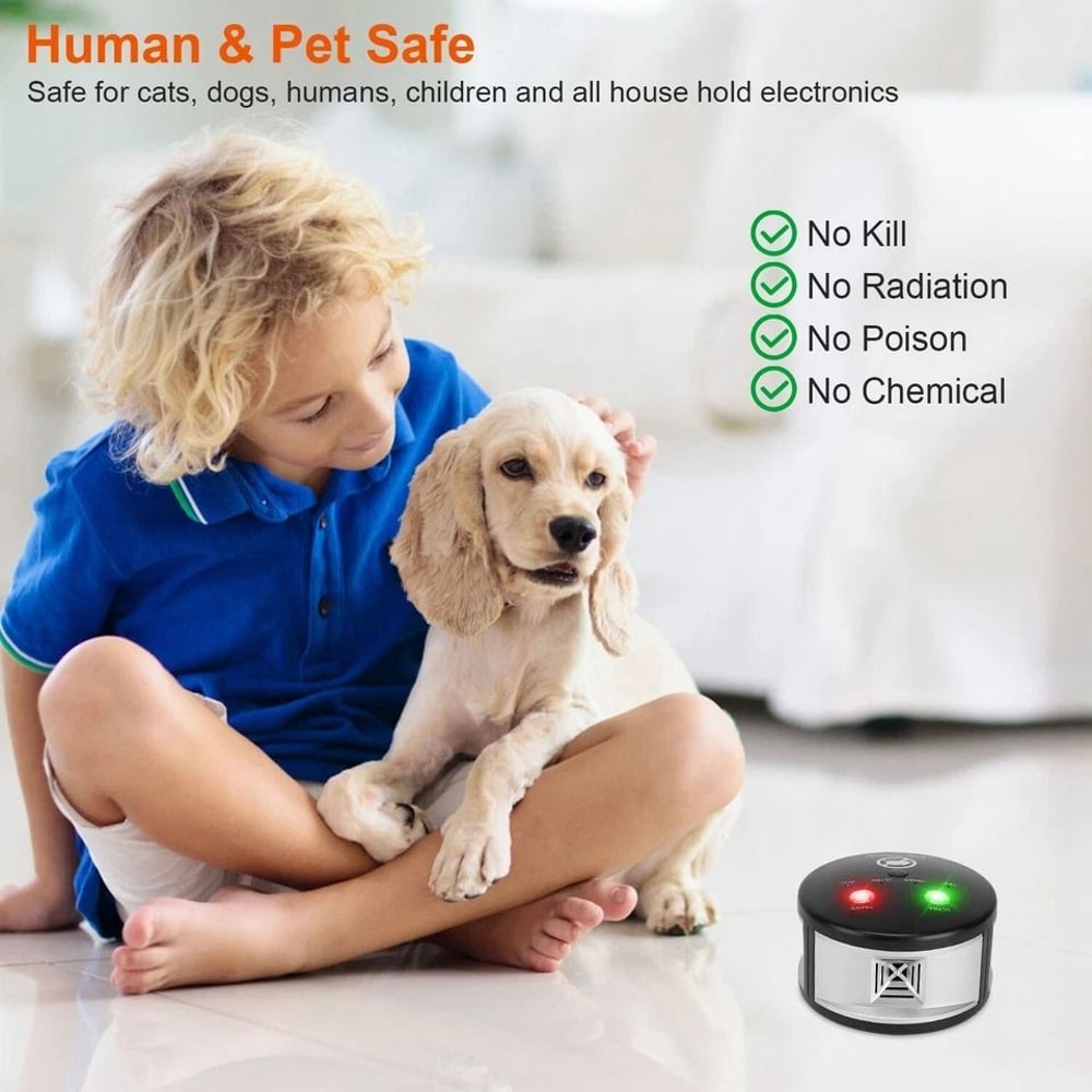 Ultrasonic Pest Repeller Plugin Mouse Chaser Pest Control Blocker Safe For Pets And Humans Ideal Fo 3