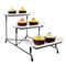 Heavy Duty Plastic Tier Serving Tray Display Stand Cake Tray Dessert Rack MultiPurpose Dinnerware H 2