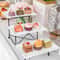 Heavy Duty Plastic Tier Serving Tray Display Stand Cake Tray Dessert Rack MultiPurpose Dinnerware H 3