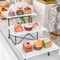 Heavy Duty Plastic Tier Serving Tray Display Stand Cake Tray Dessert Rack MultiPurpose Dinnerware H 3