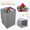 Laundry Hamper Basket With Lid Foldable Clothes Storage Bag Sorter Bin Organizer With Handles For B