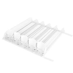 beverage dispenser for fridge, heavy duty drink organizer, spring-loaded holder, save space, large capacity for cans