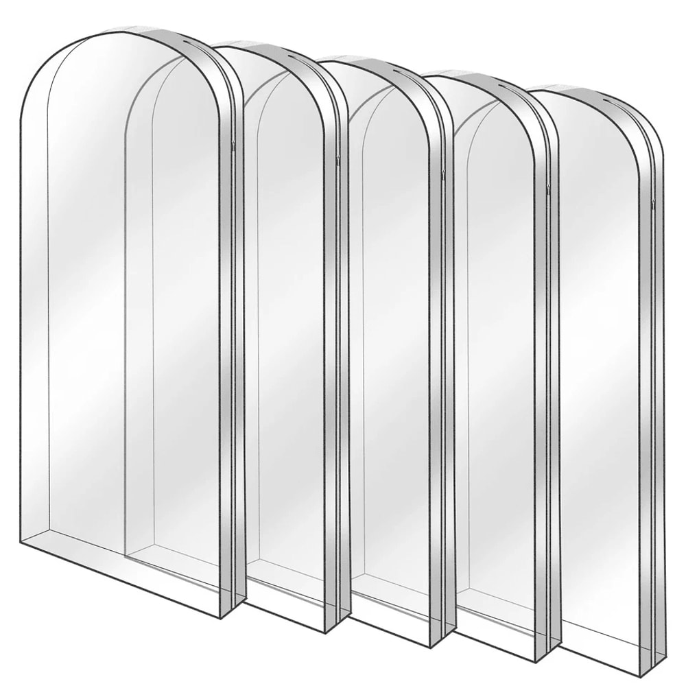 Dustproof Garment Bag For Hanging Clothes Clear Storage Bag Waterproof Suit Dress Cover For Suits D 3