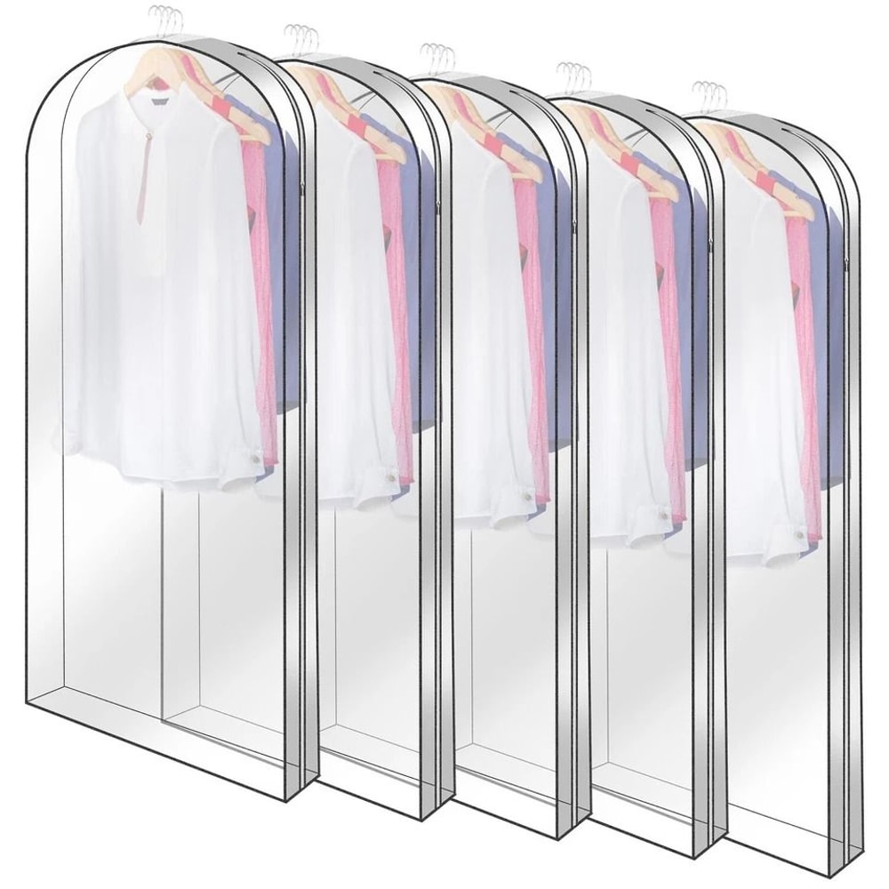 Dustproof Garment Bag For Hanging Clothes Clear Storage Bag Waterproof Suit Dress Cover For Suits D 7