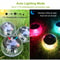 Waterproof Solar LED Floating Lights RGB Color Changing Garden Pool Pond Hanging Ball Lights Energy 7
