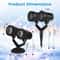 LED Snowflake Projector Light For Christmas DualHead Garden Stake Light Adjustable Waterproof Outdo 5