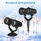 LED Snowflake Projector Light For Christmas DualHead Garden Stake Light Adjustable Waterproof Outdo 5
