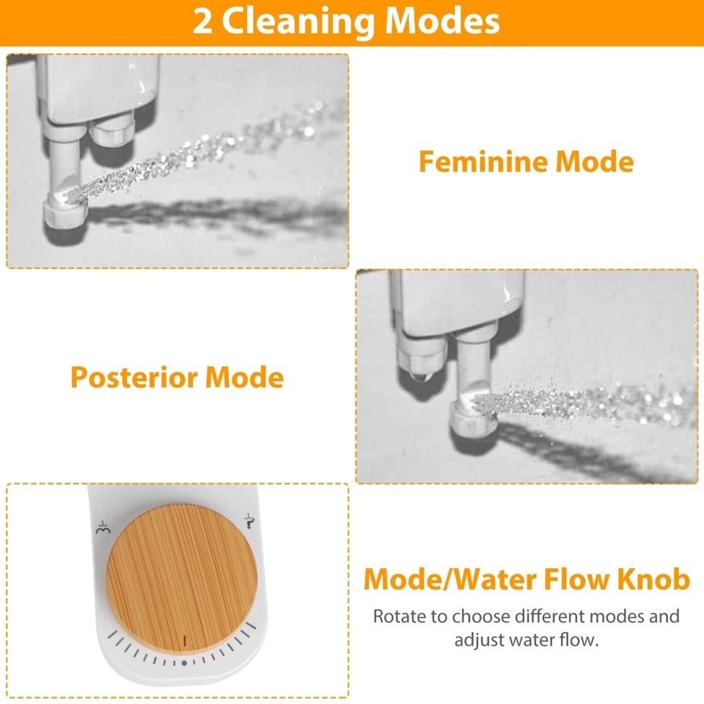 Water Bidet Sprayer NonElectric Bidet Attachment For Toilet Seat Feminine Posterior Mode For Maxim