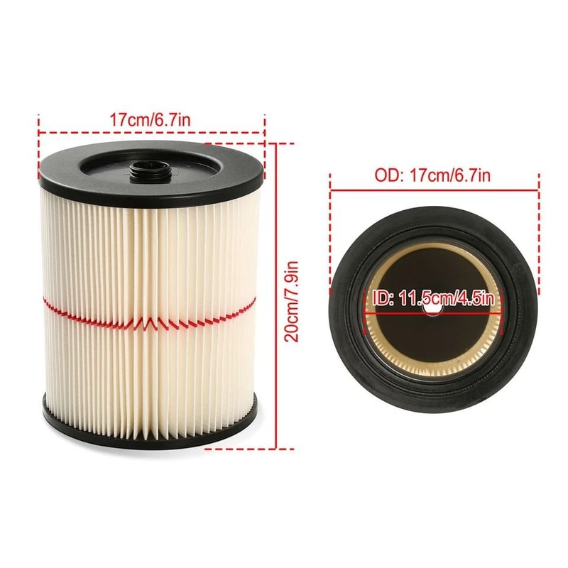 Replacement Wet Dry Vacuum Cartridge Filter For Craftsman Compatible With Craftsman 4