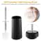 Bathroom Set Soap Dish Toilet Brush Toothbrush Holder Tumbler Trash Can For Modern Bathrooms 5
