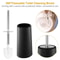 Bathroom Set Soap Dish Toilet Brush Toothbrush Holder Tumbler Trash Can For Modern Bathrooms 5