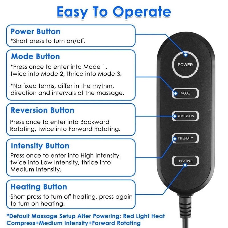Shiatsu Foot And Calf Massager Machine Heated Leg Massager Thigh Arm Massager With Adjustable Inten 6