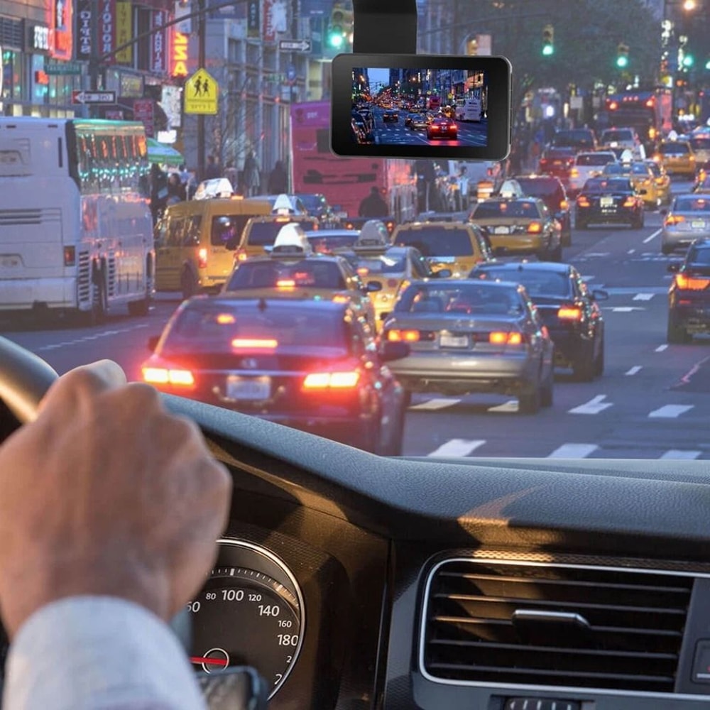 GPS WiFi Dual Lens Dash Cam Car DVR Camera With Night Vision Emergency Accident Lock Parking Monito