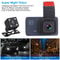 GPS WiFi Dual Lens Dash Cam Car DVR Camera With Night Vision Emergency Accident Lock Parking Monito