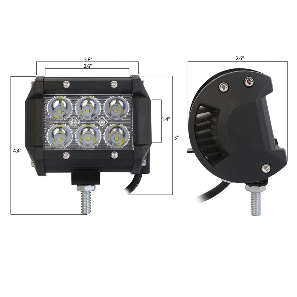 LED Spot Light OffRoad LED Fog Light Reverse Cube Pods Waterproof Lumens HighPerformance 1