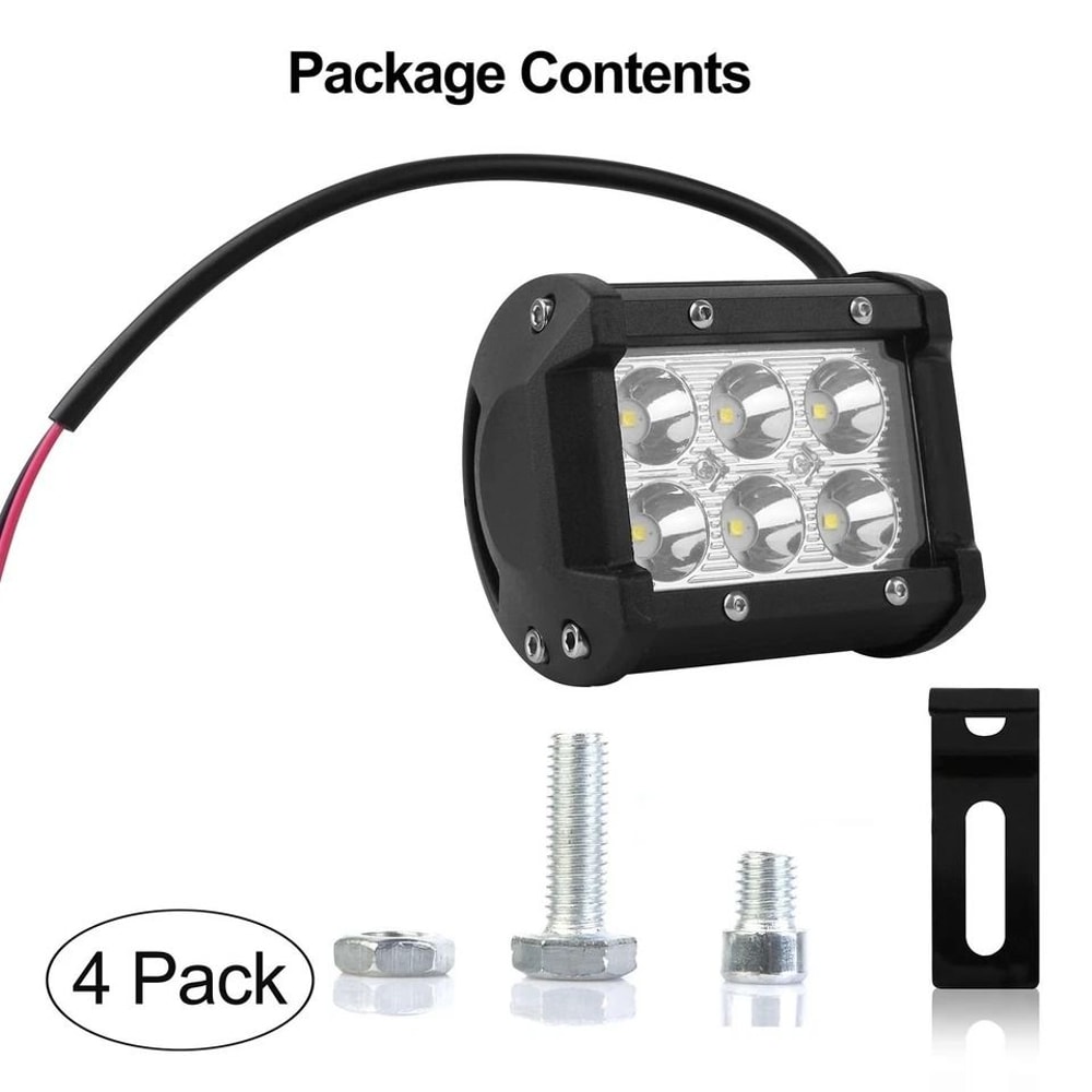 LED Spot Light OffRoad LED Fog Light Reverse Cube Pods Waterproof Lumens HighPerformance 6