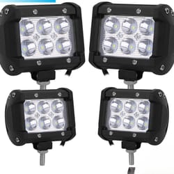 led spot light, off-road led fog light, reverse cube pods, waterproof, lumens, high-performance
