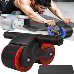automatic rebound abdominal wheel, anti-slip ab exercise machine, core strength trainer for men and women