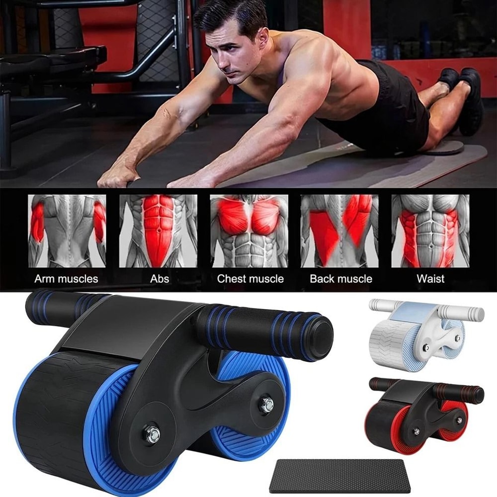 Automatic Rebound Abdominal Wheel AntiSlip Ab Exercise Machine Core Strength Trainer For Men And Wo 16