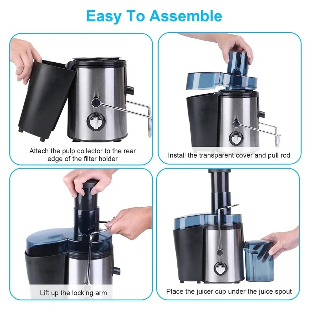 Electric Centrifugal Juicer Speeds Juice Extractor For Vegetables Fruits Easy Clean Juicer 5