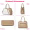 Women PU Leather Tote Satchel Purse Crossbody Shoulder Messenger Handbags With Adjustable Strap 3