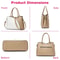 Women PU Leather Tote Satchel Purse Crossbody Shoulder Messenger Handbags With Adjustable Strap 3