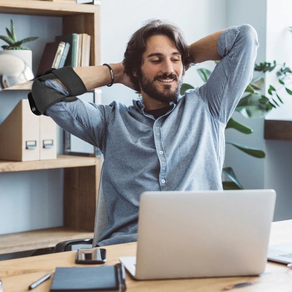 Heated Vibration Massager Wrap For Knee Shoulder Elbow Pain Relief Levels Heating 2