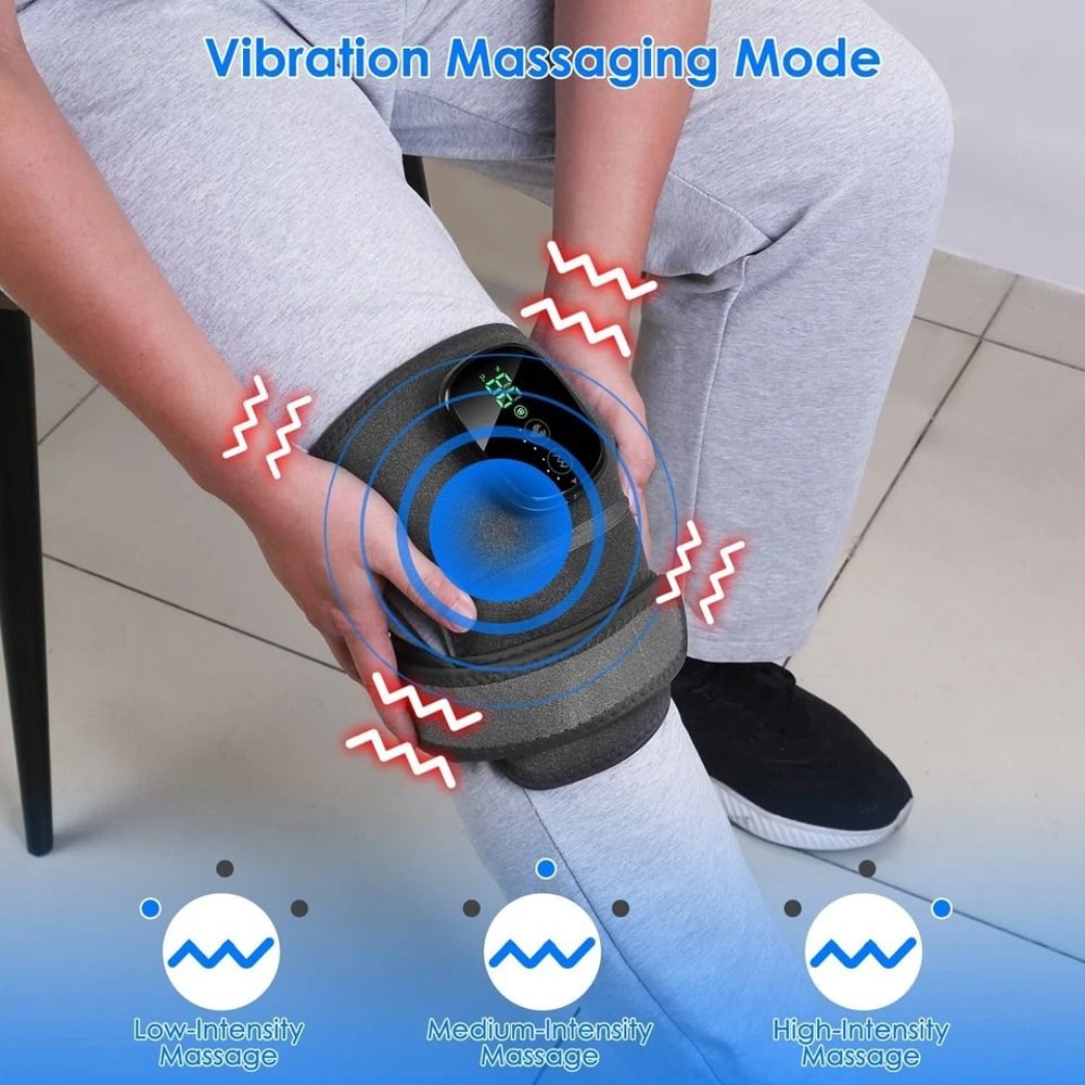 Heated Vibration Massager Wrap For Knee Shoulder Elbow Pain Relief Levels Heating 5