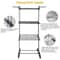 Folding Drying Rack Tier Laundry Organizer With Mobile Stand Clothes Dryer Hanger SpaceSaving Desig 5