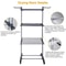 Folding Drying Rack Tier Laundry Organizer With Mobile Stand Clothes Dryer Hanger SpaceSaving Desig 5