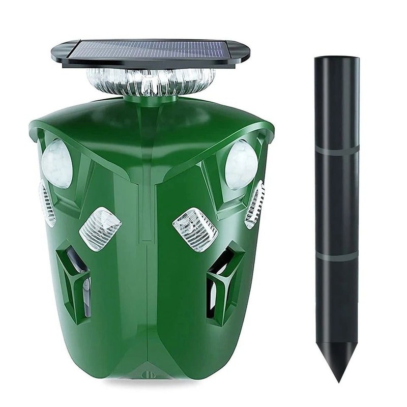 Solar Ultrasonic Animal Repeller Motion Sensor USB Cat Skunk Deer And Wildlife Repellent For Garden 1