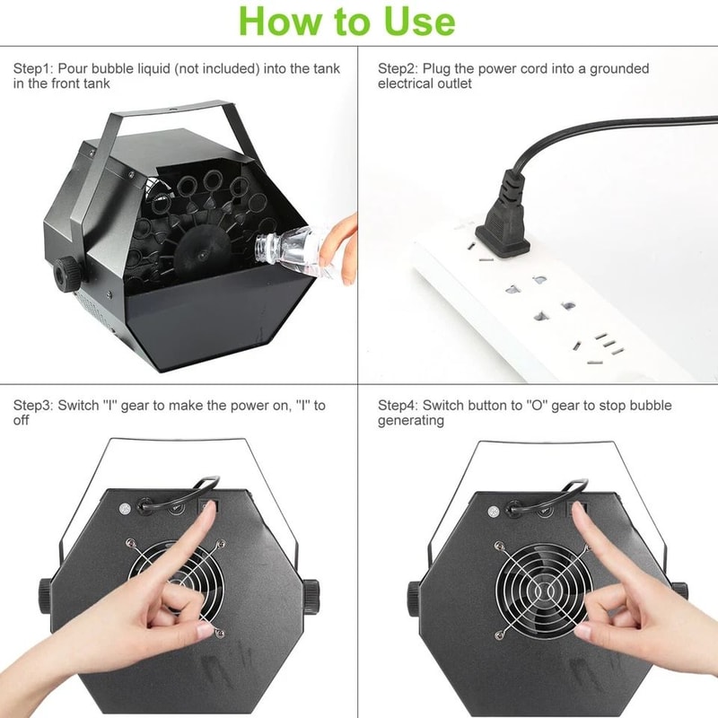 Automatic Bubble Machine For Kids DJ Disco Party Stage Wedding Kids Birthday 4