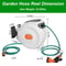 Hose Reel For Outdoor Garden Retractable Water Hose With Automatic Rewind Hose Length 11