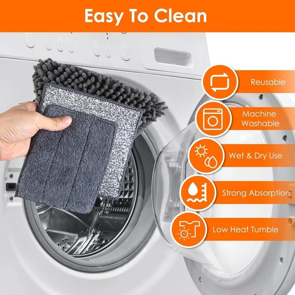 Wall Baseboard Cleaner Mop Portable Ceiling Window Mop Wet Dry Mop For Baseboards Walls And Ceil 4