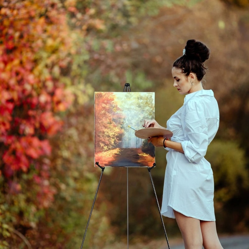 Portable Alloy Easel Adjustable Tripod Stand For Wedding Poster Art And Drawing 1